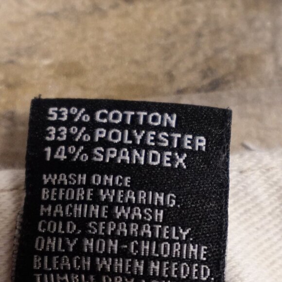 HUE Skinny Jean Jeggings Women’s Medium Cream Tie-Dye Stretch Denim 26.5” Inseam - Picture 4 of 10